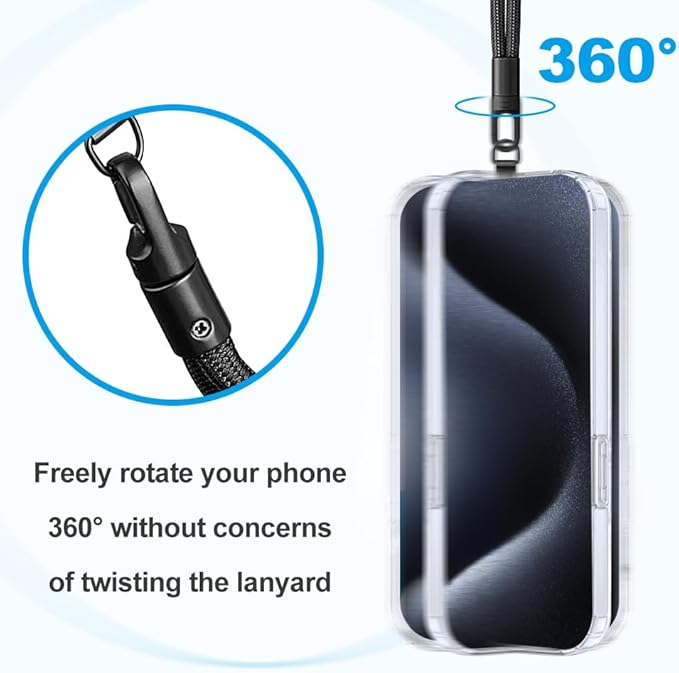 Phone Wrist Strap Lanyard Strap Adjustable, Anti Theft Wrist Lanyard with Slim Tether Tab fit iPhone and Most Cell Phone – Black-StrideForce Fitness