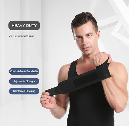 2 Pack Wrist Brace Wrist Straps for Weightlifting, Wrist Straps Lifting Straps Wrist Weights Carpal Tunnel Wrist Brace