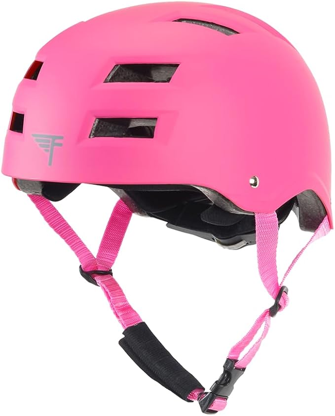 Flybar Bike Helmet- Multi Sport Dual Certified Adjustable Dial, Lightweight Skateboard Helmet, Roller Skating, Pogo, Electric Scooter, Snowboard, Boys and Girls Kids- Adults Helmets-StrideForce Fitness