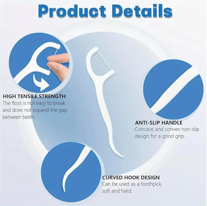 Professional Clean Dental Floss Picks – 300 Count Bag