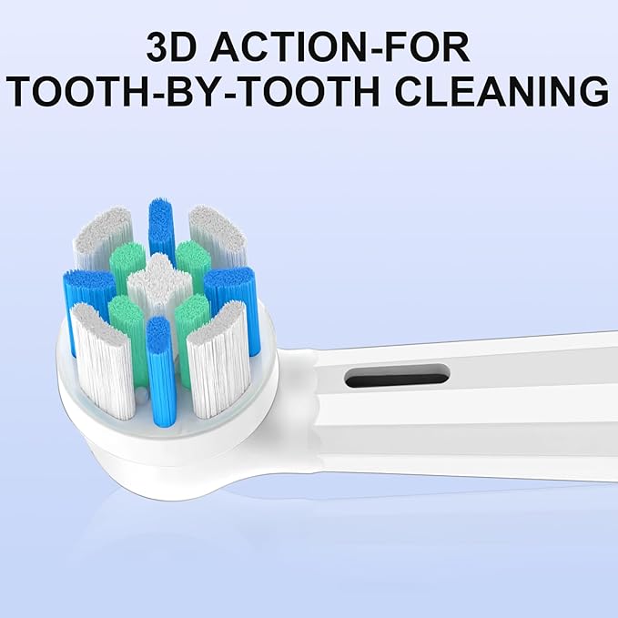 Brush Heads with Medium Bristles Compatible with Oral B IO 2/3/4/5/6/7/8/9/10/Deep Clean Electric Toothbrushes, Replacement Heads for IO (10 White)