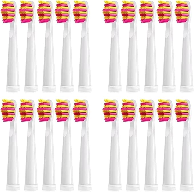 Replacement Electric Toothbrush Head Bristle Brush Refill,Compatible for Fairywill FW-D1/FW-D3/FW-D7(20 PCS PK)