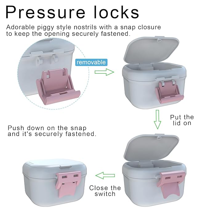 BVN Leakproof Denture Cup, Upgraded Carrying Storage, Denture Bath Box with Filter, Denture Cup for Soaking Dentures, Travel Retainer Cleaning Case (White+Pink).