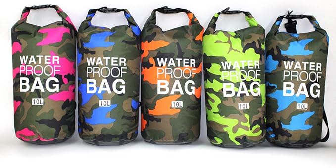 Waterproof Dry Bag 2L/5L/10L/15L/20L/30L, Roll Top Sack Keeps Gear Dry for Kayaking, Rafting, Boating, Swimming, Camping, Hiking, Beach, Fishing with Free Waterproof Phone Case-StrideForce Fitness