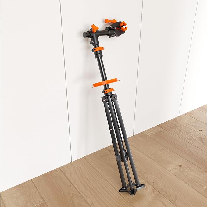 teraysun Bike Repair Stand (Max 66lbs/30kg) - Foldable Workstand with Magnetic Tool Tray (24.5x13cm), 360° Rotatable Head, GS Certified for 20-29" Mountain/Road Bikes-StrideForce Fitness