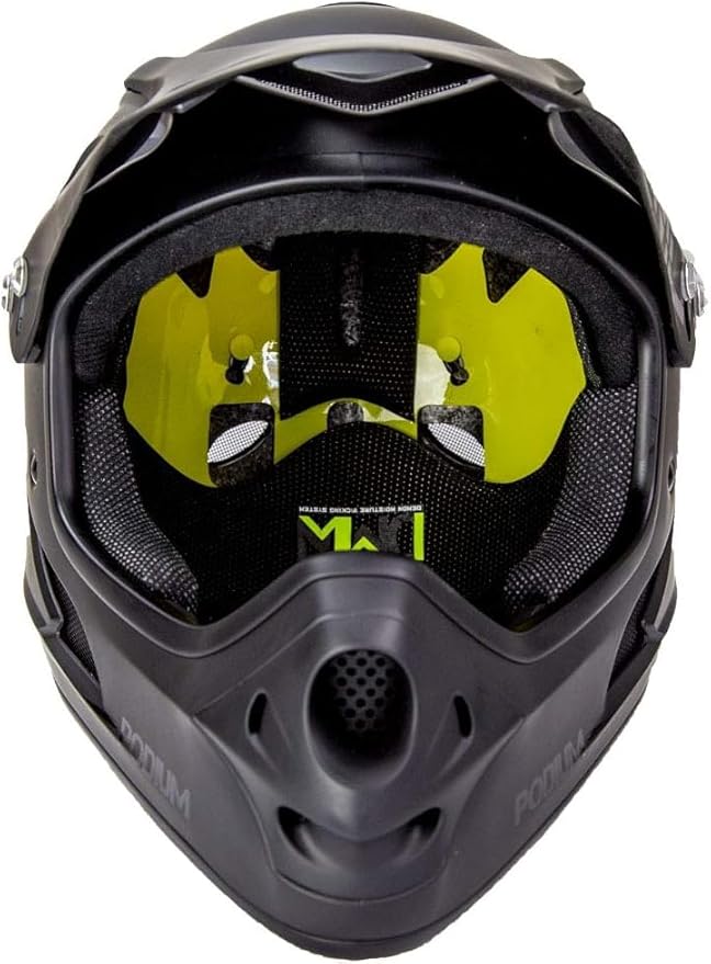 DEMON UNITED Podium Full Face Mountain Bike Helmet Black Includes MIPS Technology-StrideForce Fitness