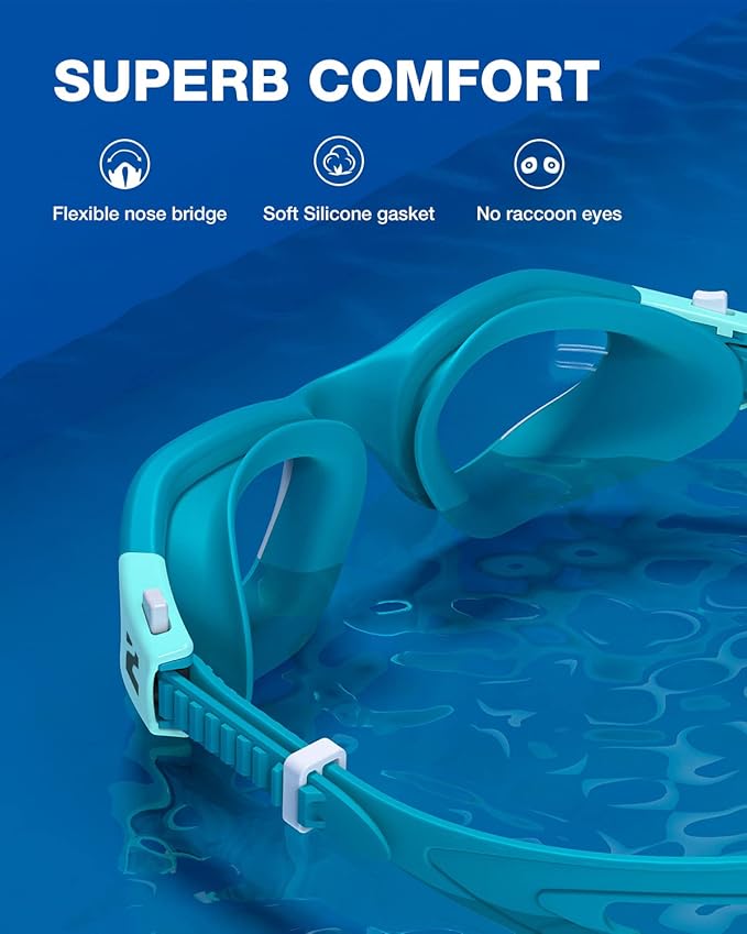 ZIONOR Swim Goggles, G1 SE Swimming Goggles Anti-fog for Adult Men Women-StrideForce Fitness