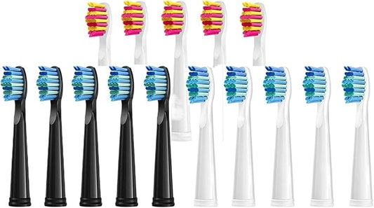 Replaceable Brush Heads Bristle Refill ，Compatibility for Seago/Fairywill Electric Toothbrush FW/SG 507/508/515/551/917/959(Type 12)