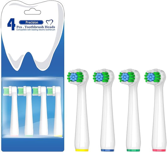 Replacement Toothbrush Heads Compatible with Oral B Braun Pro 1000 Electric Toothbrush Heads, 8 Count Precision Clean Brush Heads Refill Compatible with Oral B Pro 100/500/1000/1500/Genius X