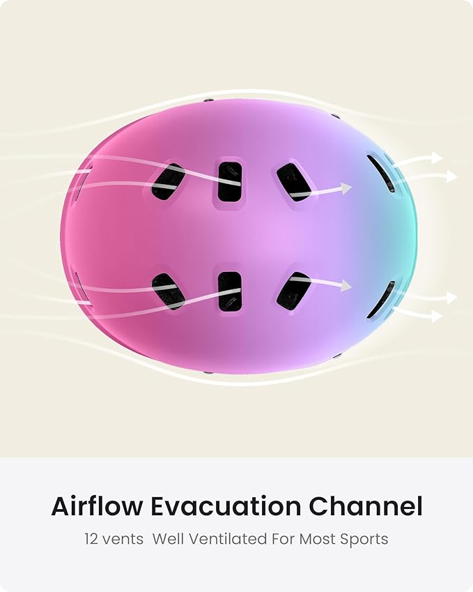 OutdoorMaster Skateboard Cycling Helmet - Two Removable Liners Ventilation Multi-Sport Scooter Roller Skate Inline Skating Rollerblading for Kids, Youth & Adults-StrideForce Fitness