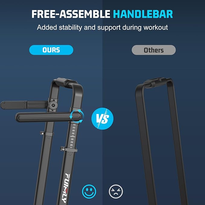 Walking Pad Treadmill with Desk Workstation, 10% Incline Foldable Treadmill with Handrail, 300lbs Capacity, 3 Control Methods, 8 in 1 Folding Treadmills for Home Office-StrideForce Fitness