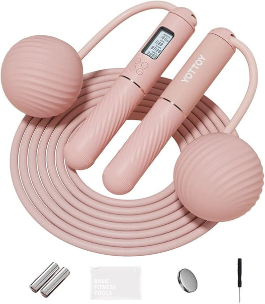Cordless Jump Rope with Counter - Ropeless Jump 2 In 1 with