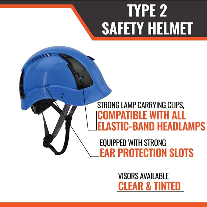 Malta Dynamics APEX Type 2 Safety Helmet – OSHA and ANSI Z89.1 Compliant Safety Hard Hats for Construction Workers and Vented Helmet for Head Protection-StrideForce Fitness