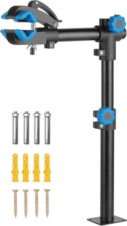 Urban Deco Bike Repair Stand Bench Mount Bike Stand Wall Mounted Bike Work Stand Bicycles Maintenance Rack Bike Clamp for Road Bike,Road Mountain Bike(27 inch)-StrideForce Fitness