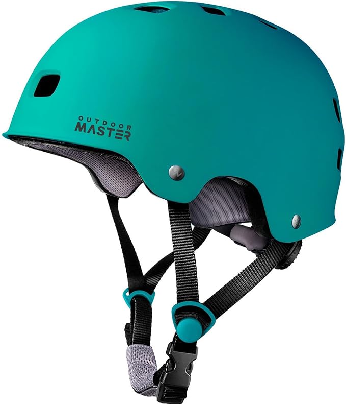 OutdoorMaster Skateboard Cycling Helmet - Two Removable Liners Ventilation Multi-Sport Scooter Roller Skate Inline Skating Rollerblading for Kids, Youth & Adults-StrideForce Fitness