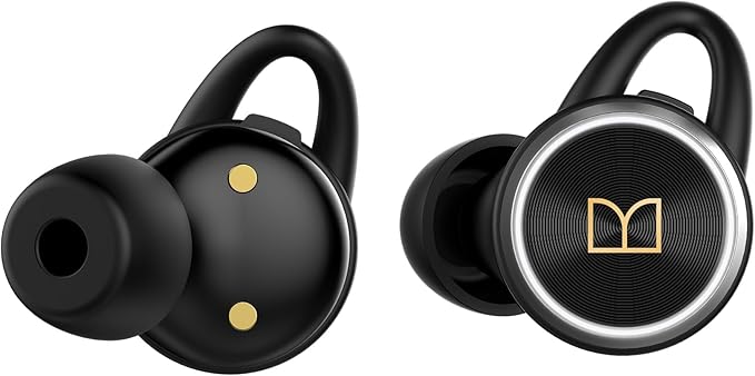 Monster Clarity 101 AirLinks Wireless Earbuds, Bluetooth 5.0 in-Ear Headphones with Charging Case, Stereo Earphones Deep Bass Sound, IPX5 Waterproof, Built-in Mic, Clear Call, Secure Fit for Sports-StrideForce Fitness