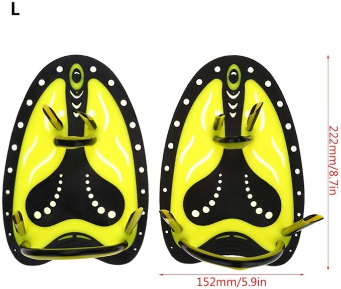 Swim Fins, Adjustable Kids Flippers for Swimming, Professional Swim Hand Paddles, Flat Paddles for Kids, Children, Men, Women-StrideForce Fitness