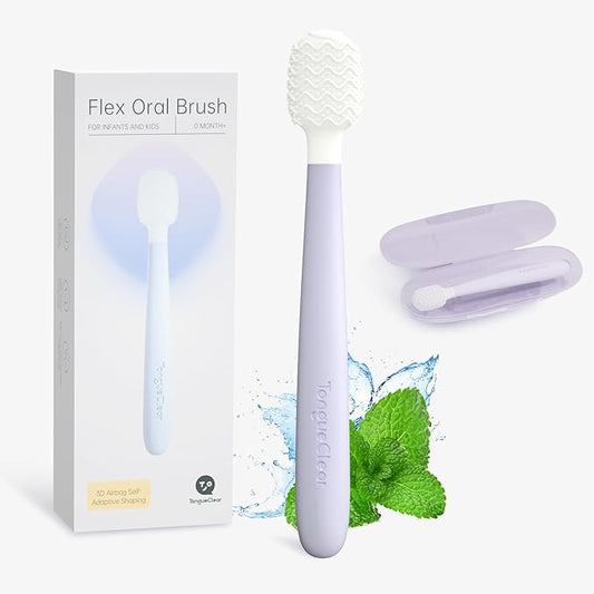 Kids Tongue Scraper, Tongue Cleaner for Infant & Newborn, Baby Oral Cleaner Newborn, Toddler Toothbrush for Tooth Mouth Gum Clean, Infant Toothbrush Oral Cleaning Stick…