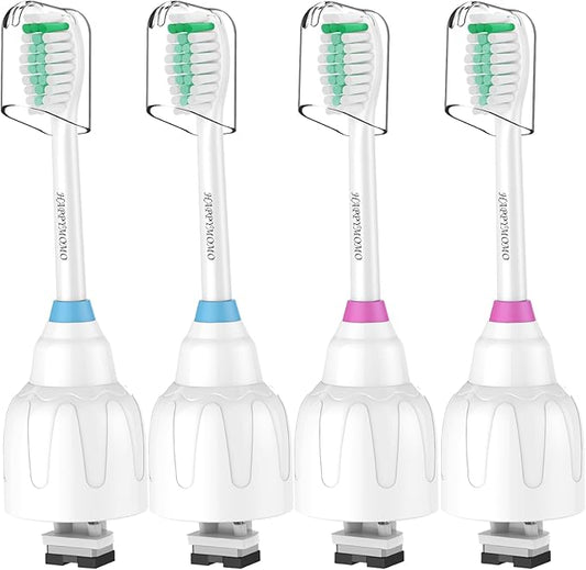 Replacement Toothbrush Heads for Philips Sonicare Replacement Brush Heads Medium Soft Dupont Bristles Electric Toothbrush Replacement Heads Fit E-Series Essence Xtreme Elite Advance, 4 Pack