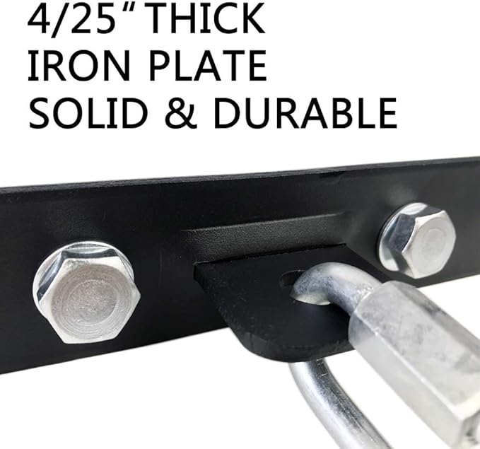 Qualward Heavy Bag Hanger Bracket for Wood Beam, Stainless Steel Swing Hangers Ceiling Wall Mount-StrideForce Fitness