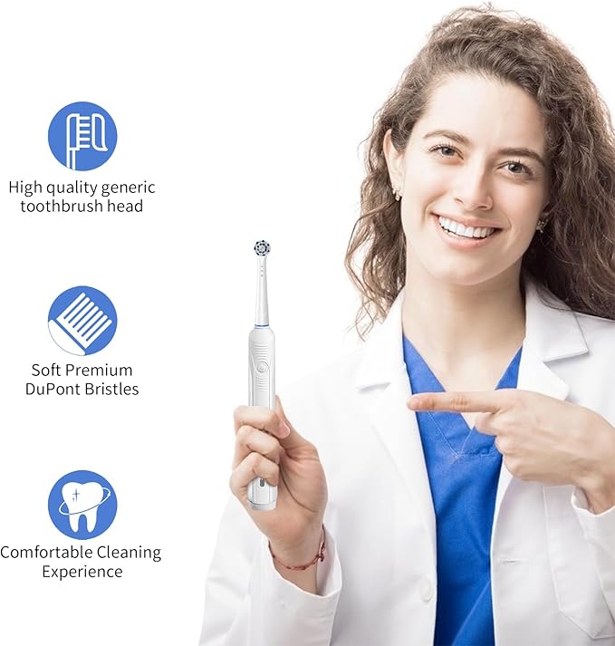 Replacement Toothbrush Heads for Oral B Braun, 16 Pack Electric Toothbrush Heads, Precision Clean Brush Heads Refill Compatible with Oral-B 7000/Pro 1000/9600/5000/3000/8000 (16pack)