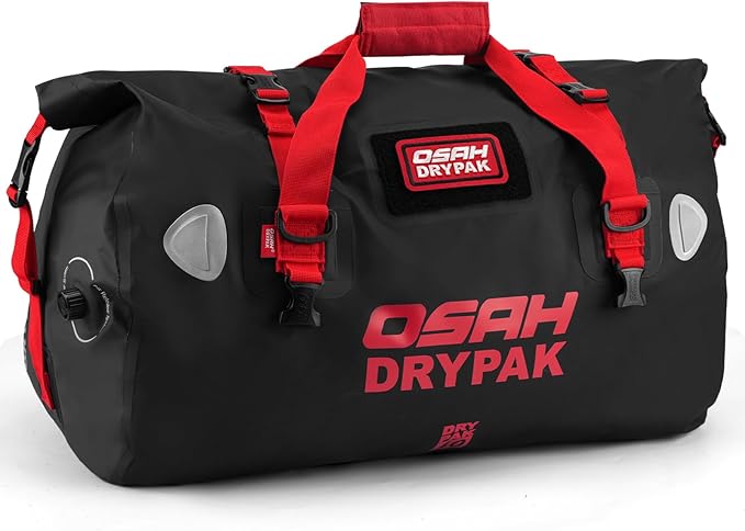 Waterproof Duffel Bag - Motorcycle Dry Bag Tail Bag with Large Storage Space, Waterproof Luggage Duffle Bags with Outer Mesh Zipper Pocket for Camping, Kayaking, Fishing & Traveling-StrideForce Fitness