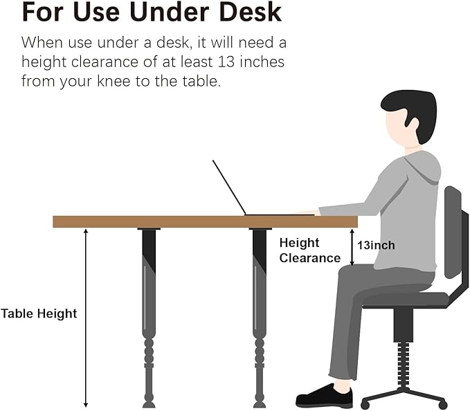 Mini Exercise Bike, himaly Under Desk Bike Pedal Exerciser Portable Foot Cycle Arm & Leg Peddler Machine with LCD Screen Displays-StrideForce Fitness