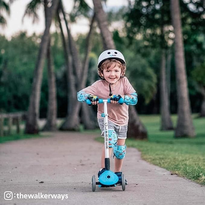 Soft-Style Kids Knee and Elbow Pads with Bike Gloves, Flexible Impact-Resistant Gear for Ages 2-11, Designed for Balance Bikes, Roller-Skating, and Skateboarding-StrideForce Fitness
