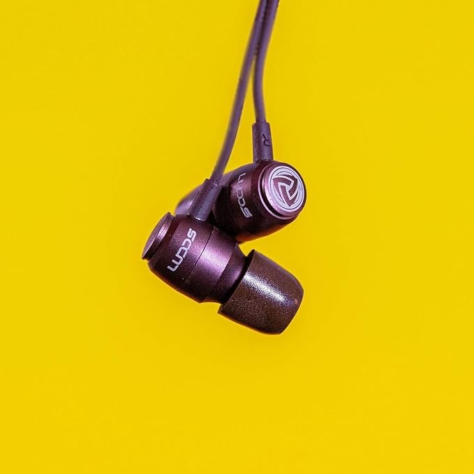 LUDOS Clamor USB C Headphones for iPhone 16 15 Pro Max Plus iPad Pro, 5 Years Warranty, USB-C Earbuds for Samsung Galaxy S24 S23 Ultra S22 S21 FE S20 A55 A54 A53, USB Type C Earphones - Brown-StrideForce Fitness