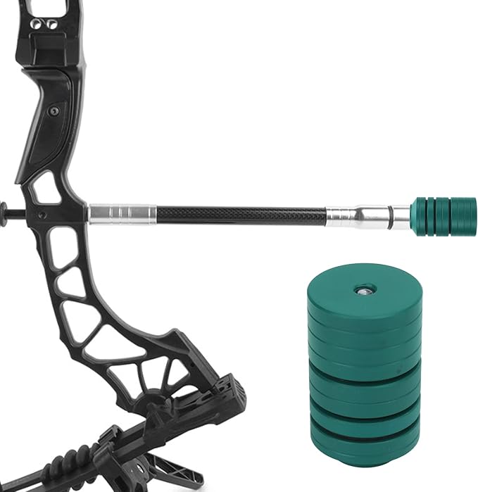 VBESTLIFE Archery Bow Stabilizer Weight Kit, Detachable Aluminum Alloy Counterweight Kit for Recurve Bow and Compound Bow-StrideForce Fitness