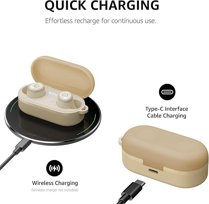 TOZO T10 Wireless Earbuds Bluetooth 5.3 Headphones, App Customize EQ, Ergonomic Design, 55H Playtime, Wireless Charging Case, IPX8 Waterproof Sound in-Ear Headset, 2025 New Version-StrideForce Fitness