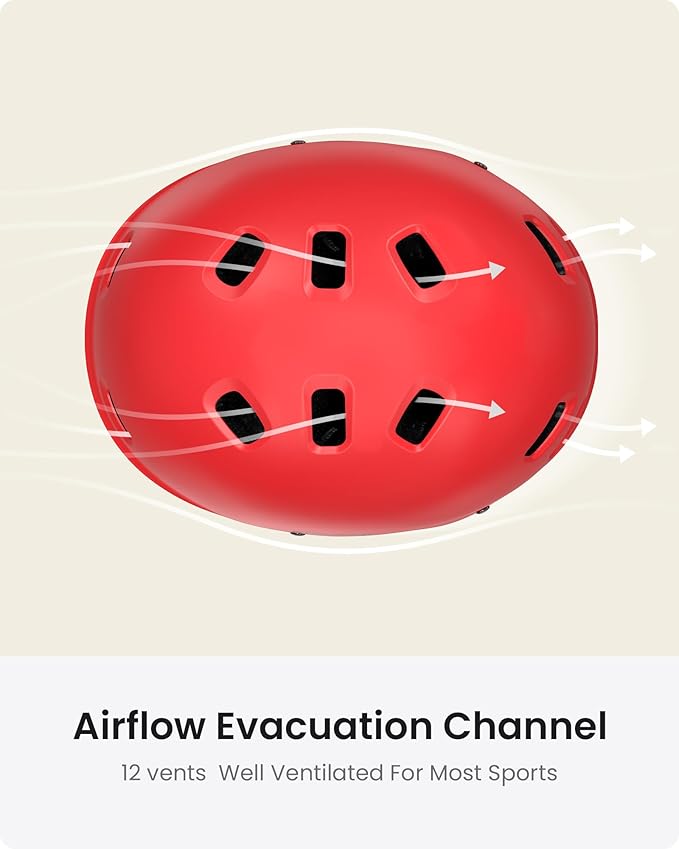 OutdoorMaster Skateboard Cycling Helmet - Two Removable Liners Ventilation Multi-Sport Scooter Roller Skate Inline Skating Rollerblading for Kids, Youth & Adults-StrideForce Fitness