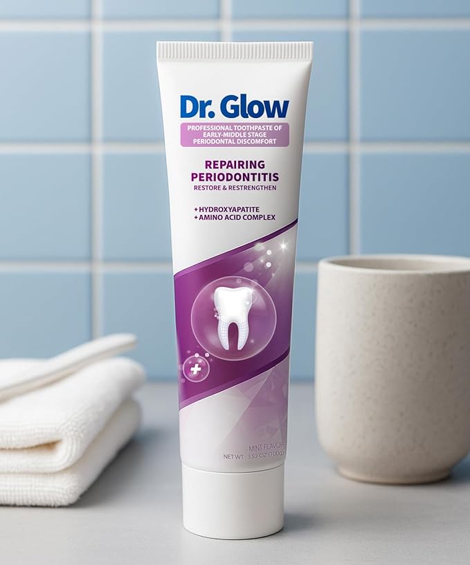 Toothpaste Gum Repair for Receding Gums, Periodontal Disease, Bad Breath, Gum Regrowth, Loose Tooth Repair - 2 Tubes