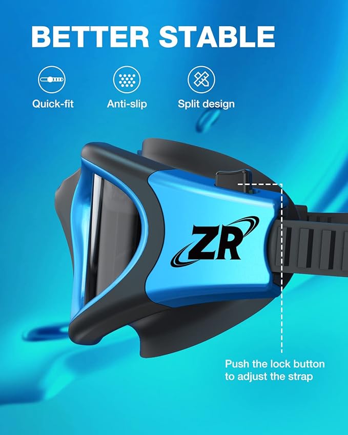 ZIONOR Swim Goggles, G1 MAX Polarized Anti-Fog Swimming Goggles for Men Women-StrideForce Fitness