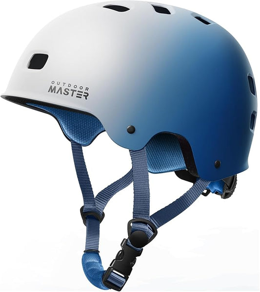 OutdoorMaster Skateboard Cycling Helmet - Two Removable Liners Ventilation Multi-Sport Scooter Roller Skate Inline Skating Rollerblading for Kids, Youth & Adults-StrideForce Fitness