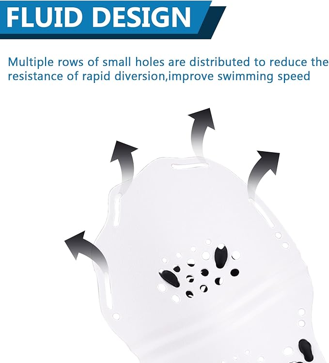 Hikeen Swim Paddle Hand for Adult and Junior, Swim Training Hand Paddles with Adjustable Straps, Swimming Hand Paddles for Training-StrideForce Fitness