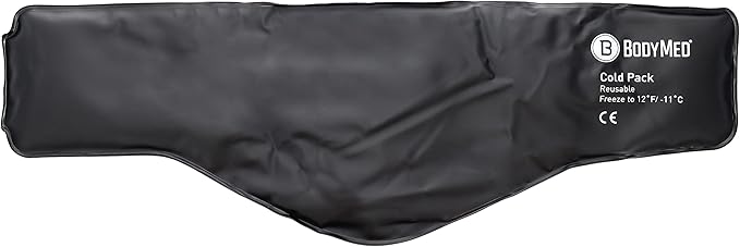 BodyMed Heavy Duty Reusable Urethane Ice Pack for Neck - Professional Grade Cold Therapy for Injuries, Aches, Swelling, Bruises, Sprains - 23 in. Long (Neck Contour)-StrideForce Fitness