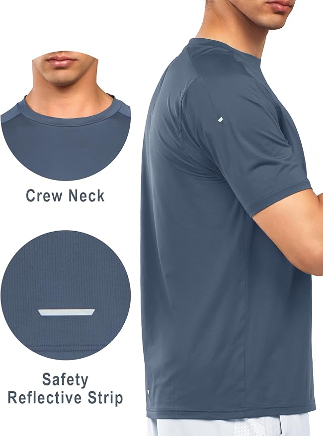 NORTHYARD Men's Athletic Running T-Shirts Quick Dry Workout Shirts Short-Sleeve Sports Gym Tee Tops Performance Activewear-StrideForce Fitness