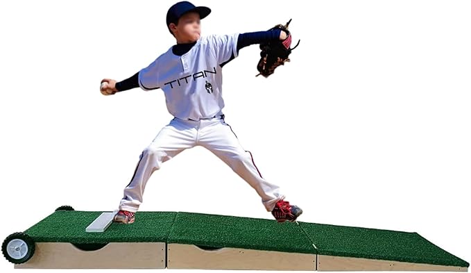 Titan Professional Mounds 6 Inch Ultra Portable Youth Baseball Pitching Mound with Wheels Ages 12 & Under-StrideForce Fitness