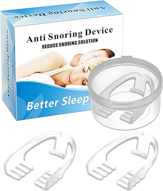 Night Guards for Teeth Grinding, 3 Count, Comfort Fit Design, Medical Grade EVA, Clear, Helps Reduce Teeth Clenching Pack of 2