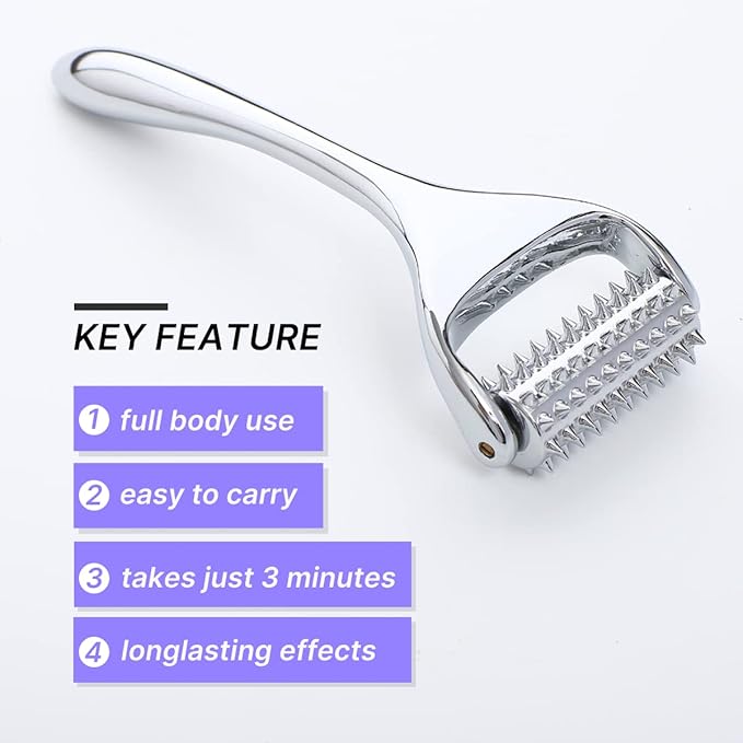 Massage Roller, Acupuncture Roller for Muscle Pain Relief, Acupressure Massager - Deep Tissue Massage Tool for Hand, Foot, Neck, Arms, Thighs-StrideForce Fitness