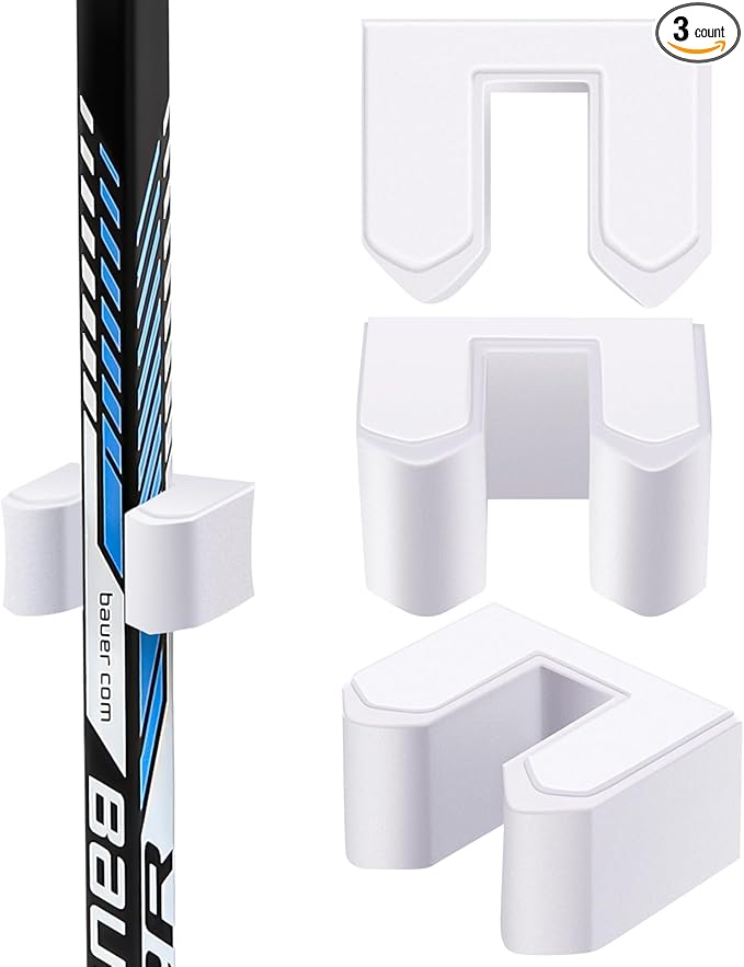 Yousoontic Hockey Stick Holder Wall Mount, 1-6 Stick Capacity, Ice and Field Hockey Organizer (Decor & Storage 2-in-1) for Home Garage Room Office Sports Decoration-StrideForce Fitness