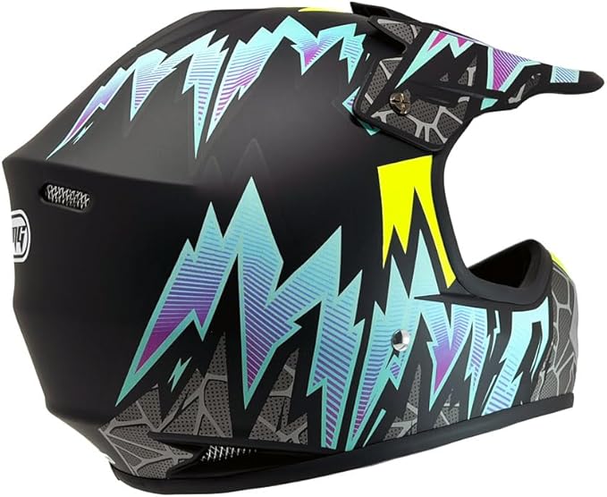 MMG Adult Motorcycle Off Road Helmet DOT - MX ATV Dirt Bike Motocross UTV - with Goggles-StrideForce Fitness