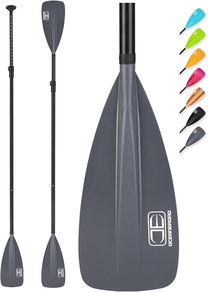 OCEANBROAD SUP Paddle - Adjustable Stand-Up Paddle for Paddleboard Kayak, Adjustable Aluminum Alloy Shaft with Reinforced Nylon Blades-StrideForce Fitness
