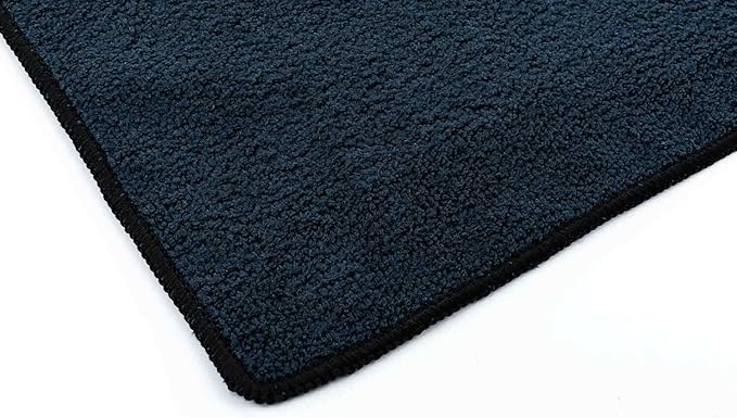 The Rag Company Microfiber Spa and Yoga Towel - Soft and Absorbent Towel for Gym, Spa, Exercise, Hotel, and Resort Use - Dries Fast - 16x27 inches, Midnight, 6-Pack-StrideForce Fitness