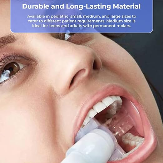 DryShield Isolite Style Mouthpieces - Pediatric Size (Box of 4) Autoclavable Reusable Soft Silicone with Tongue Shield & Cheek Retractor