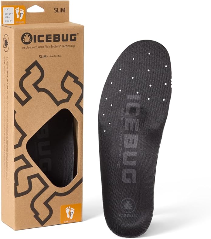 Icebug SLIM Low Cushion Support Insole with Arch Flex Technology-StrideForce Fitness