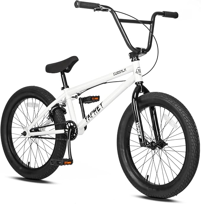 Freestyle BMX Bike, 20 Inch Yaphet Bicycle for Teen Beginner and Adult Riders, Bike with Hi-Ten Steel Frame, Multiple Colors-StrideForce Fitness