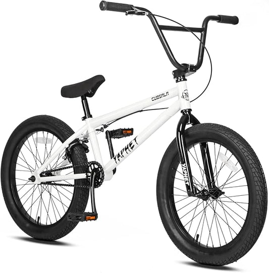 Freestyle BMX Bike, 20 Inch Yaphet Bicycle for Teen Beginner and Adult Riders, Bike with Hi-Ten Steel Frame, Multiple Colors-StrideForce Fitness