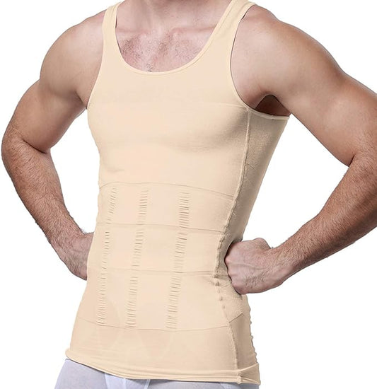 GKVK Mens Slimming Body Shaper Vest Shirt Abs Abdomen Slim-StrideForce Fitness